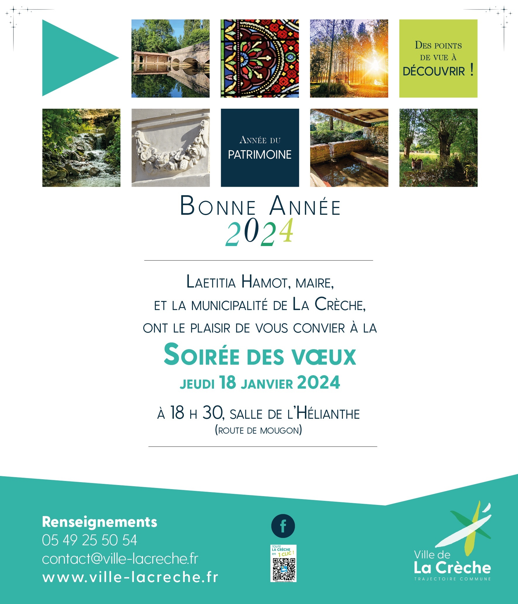 Carte de voeux numérique fb 24